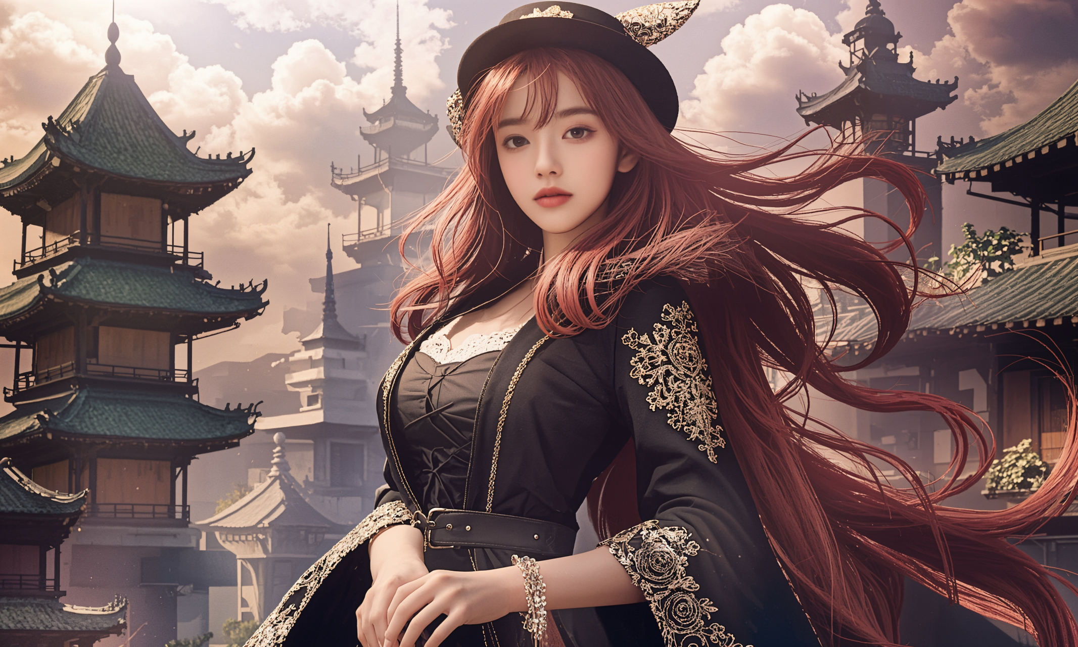 航拍祁连山南麓“高原桃花源”